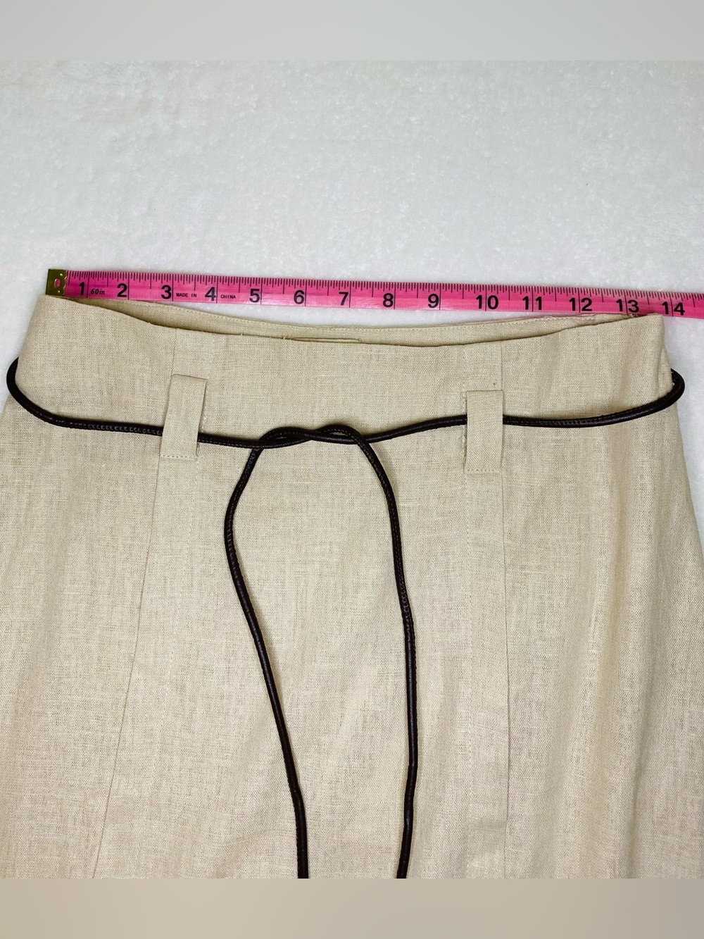 Elie Tahari Linen Blend Skirt - Picture 5 of 8